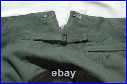 German Original WWII Army Field Issue Combat Officer's Trousers