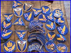 HUGE Instant Collection WWII US Army AAC Air Corps Tab & Patch Lot L@@K
