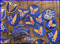 HUGE Instant Collection WWII US Army AAC Air Corps Tab & Patch Lot L@@K