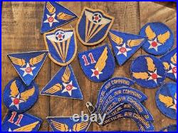 HUGE Instant Collection WWII US Army AAC Air Corps Tab & Patch Lot L@@K
