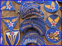 HUGE Instant Collection WWII US Army AAC Air Corps Tab & Patch Lot L@@K
