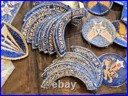 HUGE Instant Collection WWII US Army AAC Air Corps Tab & Patch Lot L@@K