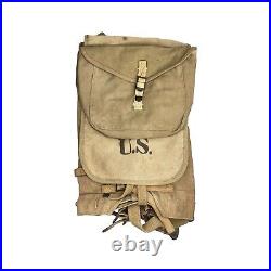 Haversack/Backpack, US Army WW2 M1928 Khaki -1942 Original