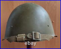 Helmet Steel SSh 40 WWII Original Russian Military Soviet Army RKKA WW2 Size 3