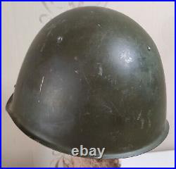 Helmet Steel SSh 60 WWII Original Russian Military Soviet Army RKKA WW2 Size 3