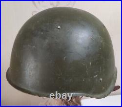 Helmet Steel SSh 60 WWII Original Russian Military Soviet Army RKKA WW2 Size 3