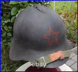 Helmet ssh 36 original Soviet Army HALKINGHOLK ww2 ww1 3 size big + number