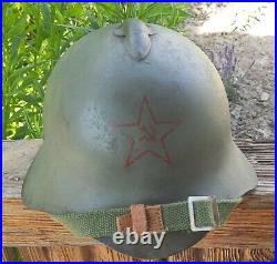 Helmet ssh 36 original Soviet Army HALKINGHOLK ww2 ww1 size 3 + original number