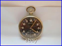 Helvetia D. H. Dienstuhr Heer Militäruhr German Army WW2 Military Pocket Watch