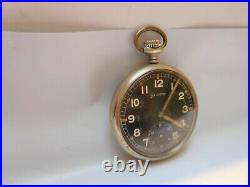 Helvetia D. H. Dienstuhr Heer Militäruhr German Army WW2 Military Pocket Watch