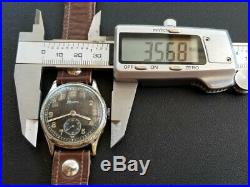 Helvetia DH SWISS WWII War Military Pilot German Army Black vintage Wrist Watch