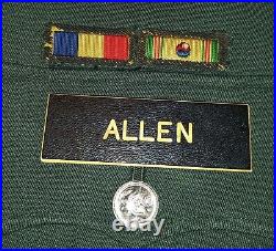 ID'ED UNIFORM TO A WWII/Korea vet that served in ARMY Intelligence NICE