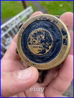 J. W Handley WWII Issue Australian Army Compass. Melb 1941 #2724 Brass. Authe
