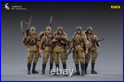 JOYTOY Military Series 1/18 WWII Soviet Army Officer JT0838 5pc Figure Set Model