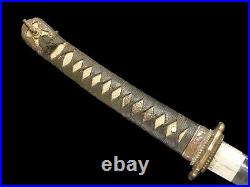 Japanese Army Shin Gunto Officer Sword Arsenal Grooved Blade WW2 Surrender Tag