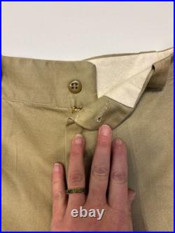 K Original WWII Korean War US Army Chino Cotton Pants 34 Military