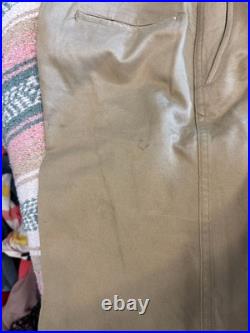 K Original WWII Korean War US Army Chino Cotton Pants 34 Military