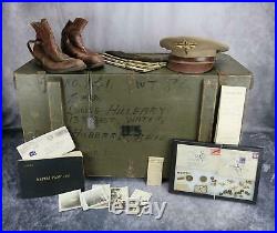 KIA US Army Air Force Corp officer cadet soldier pilot USAF NAME group trunk WW2