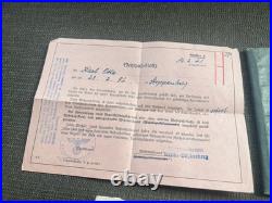 LOT (3) Original WWI WWII German Soldier WehrpassHeer (Army)MoneyLetters