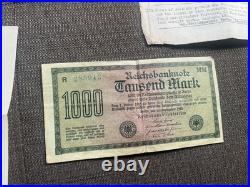 LOT (3) Original WWI WWII German Soldier WehrpassHeer (Army)MoneyLetters