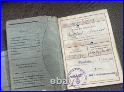 LOT (3) Original WWI WWII German Soldier WehrpassHeer (Army)MoneyLetters