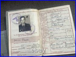 LOT (3) Original WWI WWII German Soldier WehrpassHeer (Army)MoneyLetters
