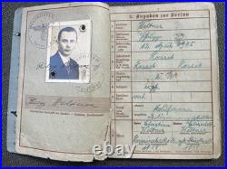 LOT (3) Original WWI WWII German Soldier WehrpassHeer (Army)MoneyLetters