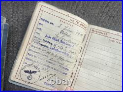 LOT (3) Original WWI WWII German Soldier WehrpassHeer (Army)MoneyLetters
