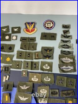 LOT OF 101 Original WW2 WWII Korea US Army Military Insignia Patches Rank