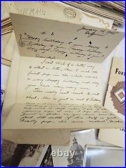 Lg Lot WWII Soldier Correspondence Letters Home Parents DC Army Military WW2