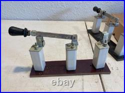 Lot of 2 Original WWII SW224 US Army Signal Corps Knife Switch