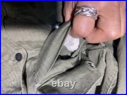 MINT US Army WWII HBT Cotton 13 Star Button Shirt/jacket 40s M1943 M43 36 Large