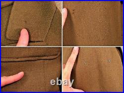 Men's 1940s WWII US Army Officer's Modified Ike Jacket 38 Long Med WW2 40s Vtg