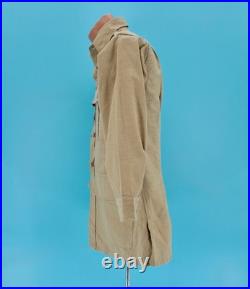 Men's VTG 1940s WWII British Army Aertex Khaki Bush Jacket Sz S 40s WW2