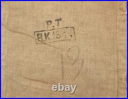 Men's VTG 1940s WWII British Army Aertex Khaki Bush Jacket Sz S 40s WW2