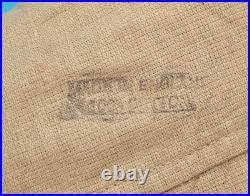 Men's VTG 1940s WWII British Army Aertex Khaki Bush Jacket Sz S 40s WW2