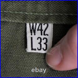 Men's VTG 1940s WWII HBT US Army Cargo Field Pants Sz XL 42X31 40s WW2 Trousers