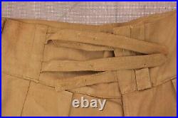 Men's VTG WWII British Army Khaki Cotton Ghurka Shorts Sz 7 WW2