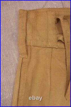 Men's VTG WWII British Army Khaki Cotton Ghurka Shorts Sz 7 WW2