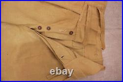 Men's VTG WWII British Army Khaki Cotton Ghurka Shorts Sz 7 WW2