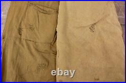 Men's VTG WWII Lot of 6 US Army Tanker Pants Kersey Wool Lined Sz 30-33 WW2 40s