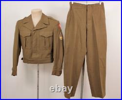 Men's Vtg Post WWII US 4th Army Ike Uniform Jacket & Pants Sz 34 S WW2 40s Men's Vtg Post WWII US 4th Army Ike Uniform Jacket & Pants Sz 34 S WW2 40s