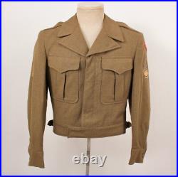Men's Vtg Post WWII US 4th Army Ike Uniform Jacket & Pants Sz 34 S WW2 40s Men's Vtg Post WWII US 4th Army Ike Uniform Jacket & Pants Sz 34 S WW2 40s