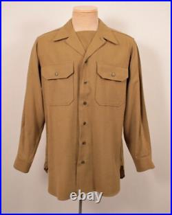 Men's Vtg WWII 63rd Infantry US 5th Army Ike 3 PC Wool Uniform Sz 38 R WW2 40s