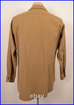 Men's Vtg WWII 63rd Infantry US 5th Army Ike 3 PC Wool Uniform Sz 38 R WW2 40s