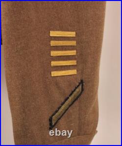 Men's Vtg WWII 63rd Infantry US 5th Army Ike 3 PC Wool Uniform Sz 38 R WW2 40s