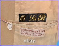 Men's Vtg WWII US Army Khaki Wool Officer's Summer Uniform Jacket Sz M WW2 40s