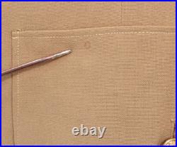 Men's Vtg WWII US Army Khaki Wool Officer's Summer Uniform Jacket Sz M WW2 40s