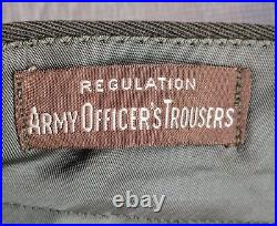 Men's WWII US Army Officer's Altered Ike Jacket & 2 Pants Wool Uniform WW2