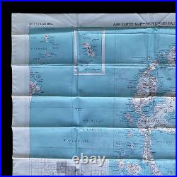 Mint Condition WWII 1943 New Guinea US Army Navy Pilot Pacific Bailout Silk Map